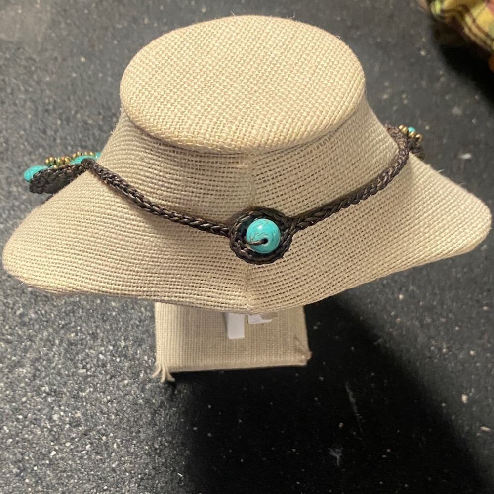 Turquoise Floral Necklace and Bracelet Set - Picture 5 of 8